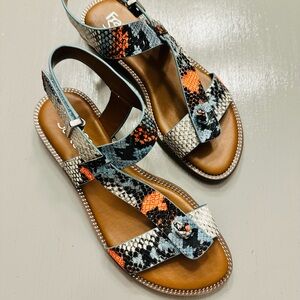 Franco Sarto multi snakeskin sandals